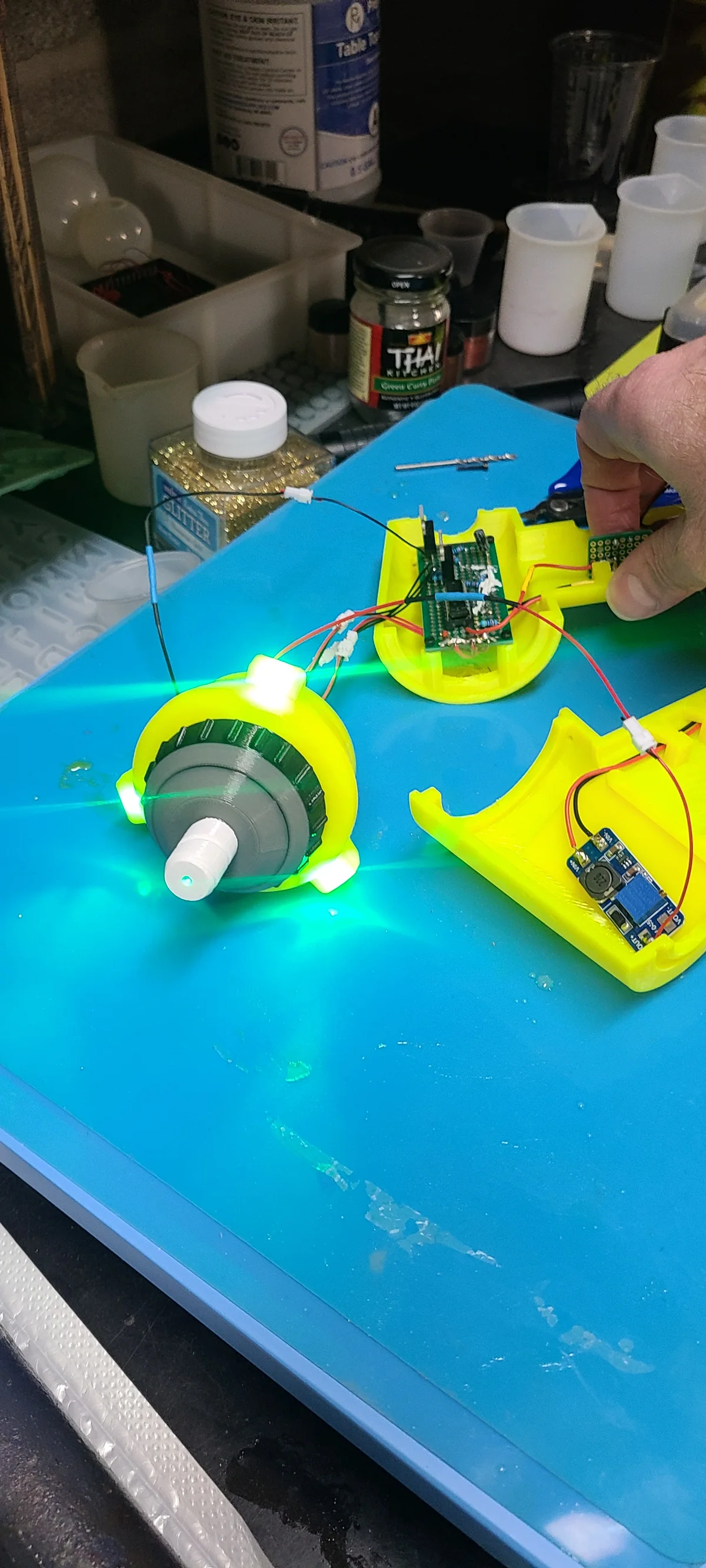 Second Laser Drill build process image from the ExE Studio set.